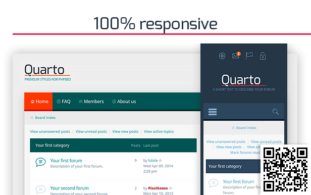 Quarto —phpBB3 Responsive & Retina Ready Theme - 1